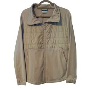 NWOT Columbia Women's Oak Park Hybrid Full Zip Light Jacket Gray Medium